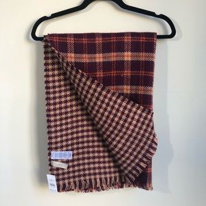 Loft Plaid Blanket Scarf Reversible